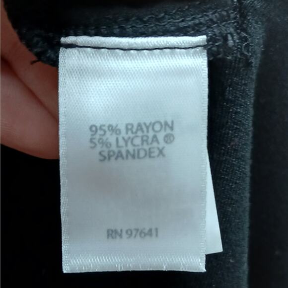 J. jill Wearever Collection Stretch Sleeveless V-Neck Maxi Dress Black SZ Large - Picture 5 of 6